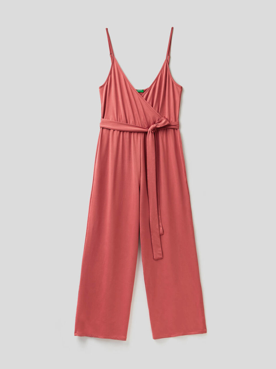 Solid color cover-up jumpsuit image number 1