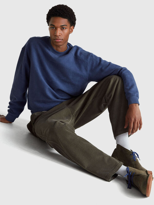 Sweatshirt in pure cotton Men