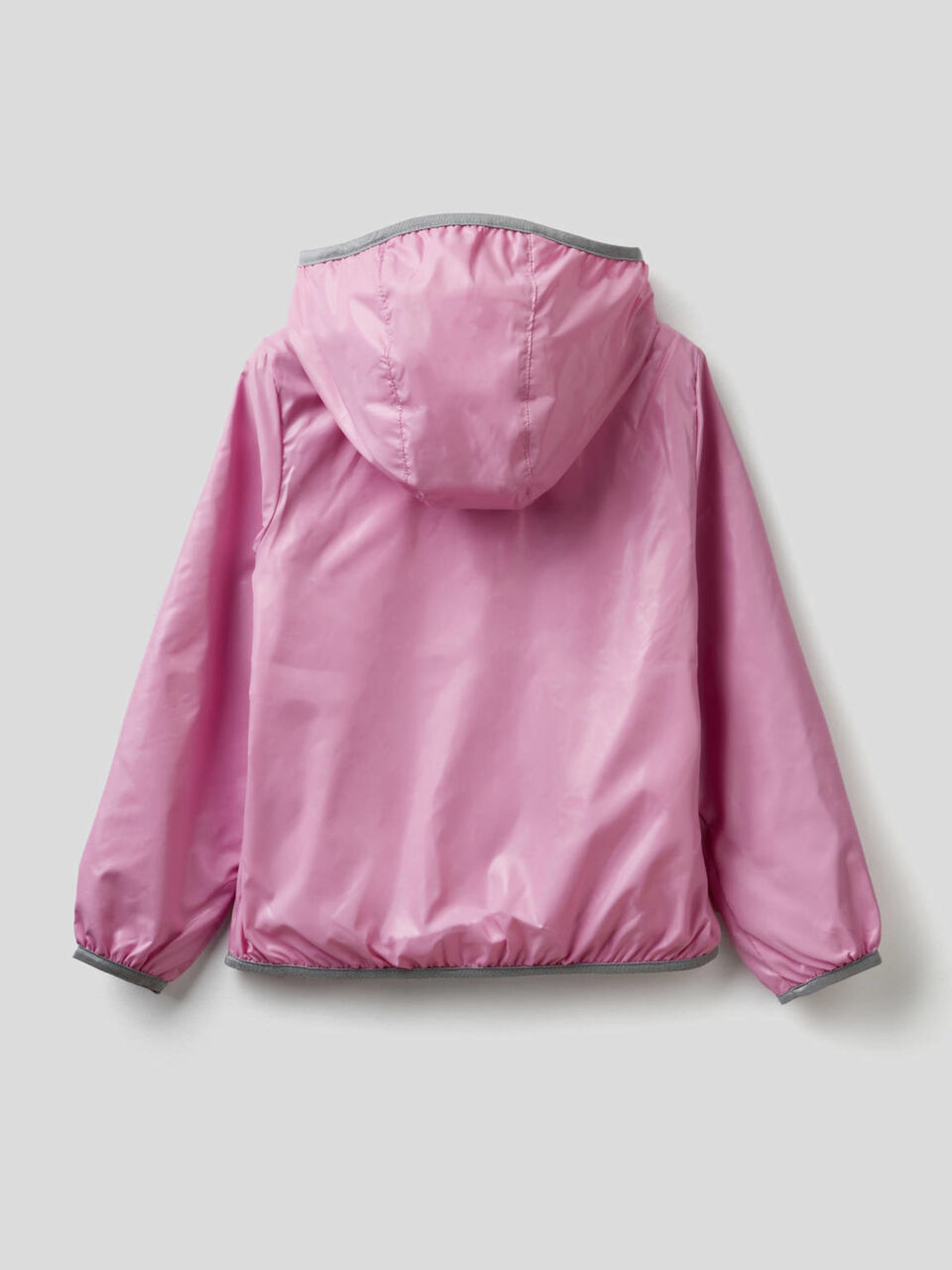 Jacket with hood in technical fabric image number 2