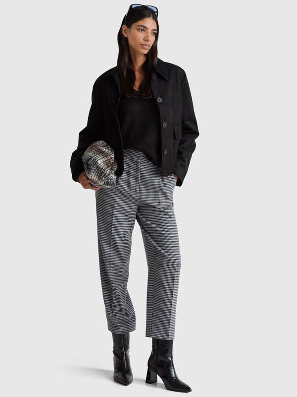 Houndstooth flannel trousers Houndstooth flannel trousers Women