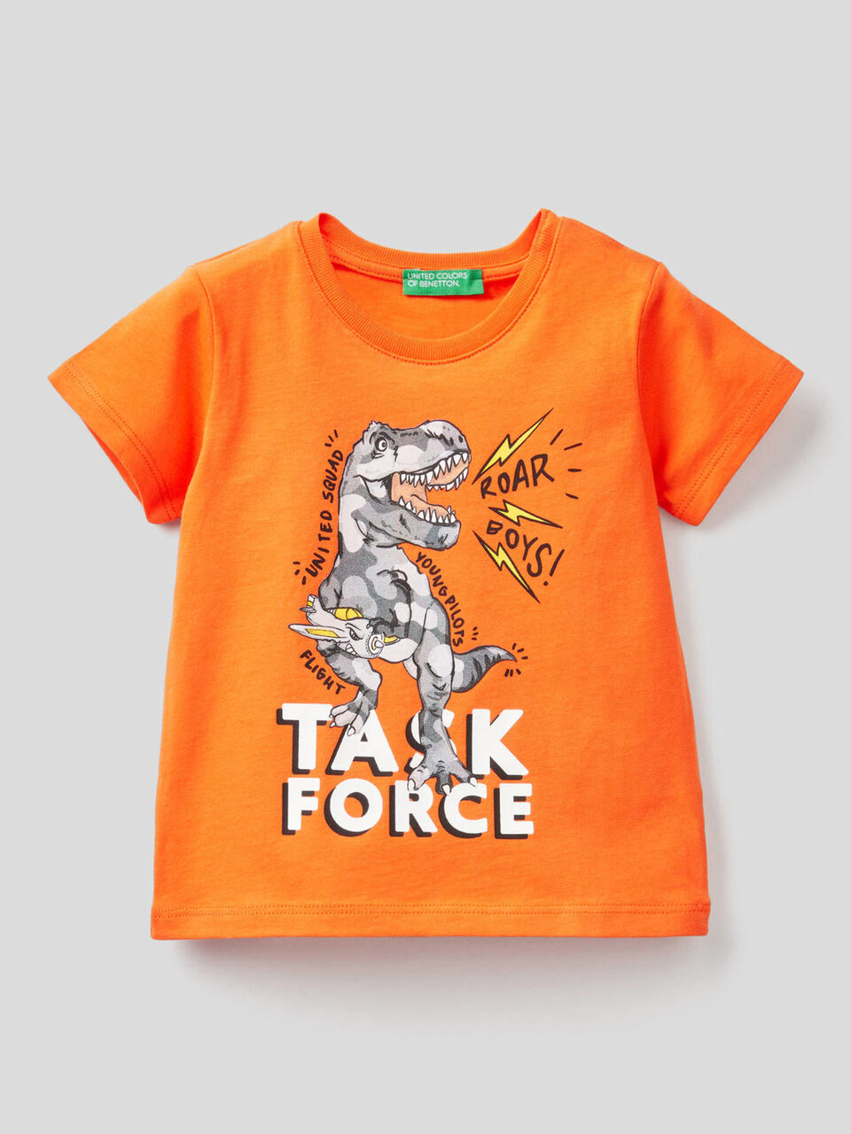 Printed t-shirt in organic cotton image number 1