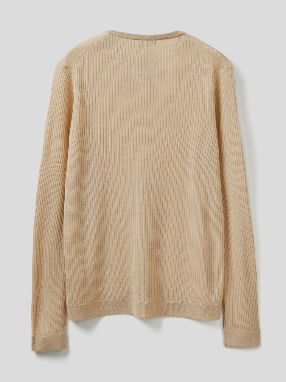 Ribbed crew neck sweater image number 2