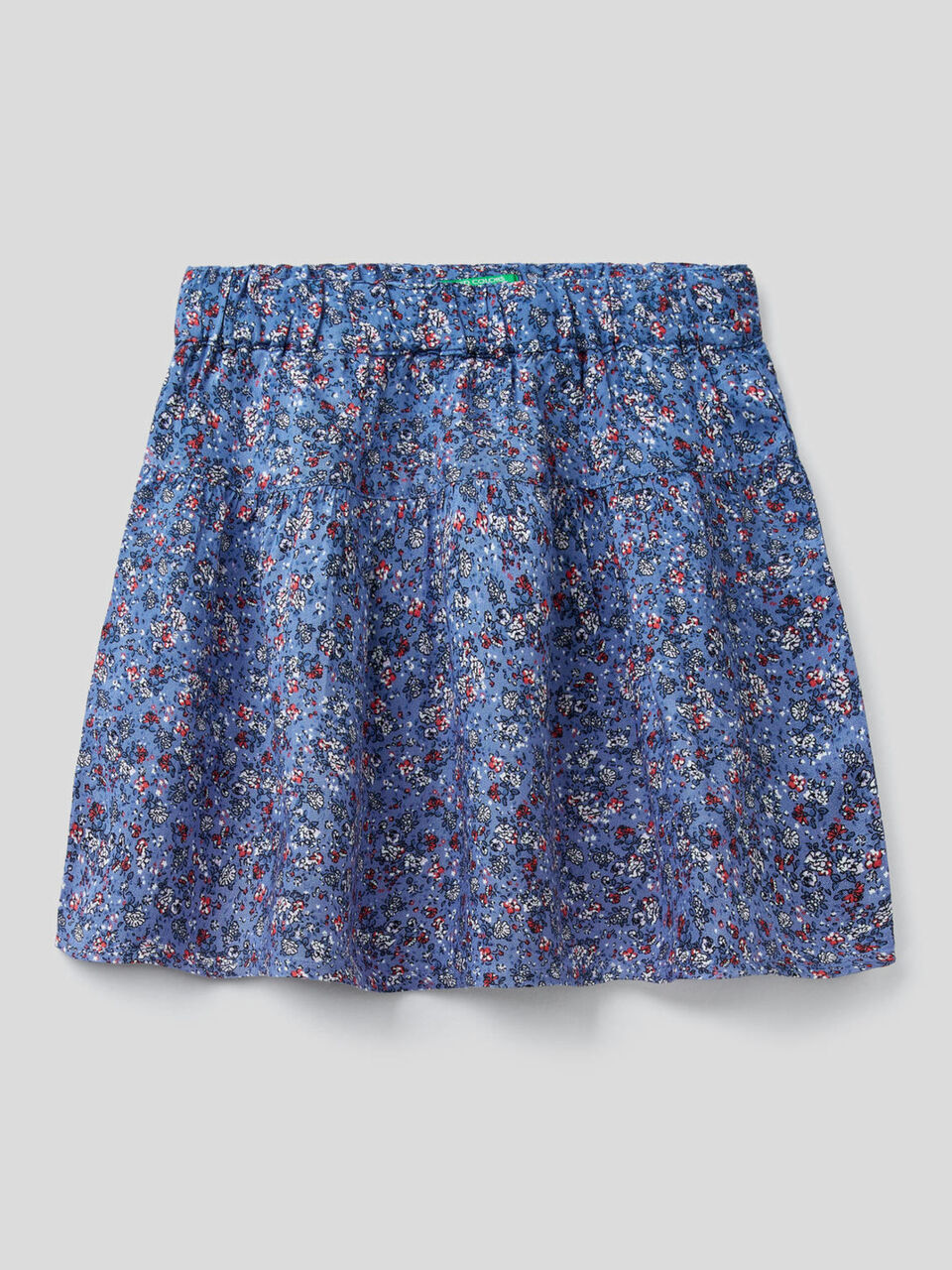 Flowy skirt with floral print image number 1