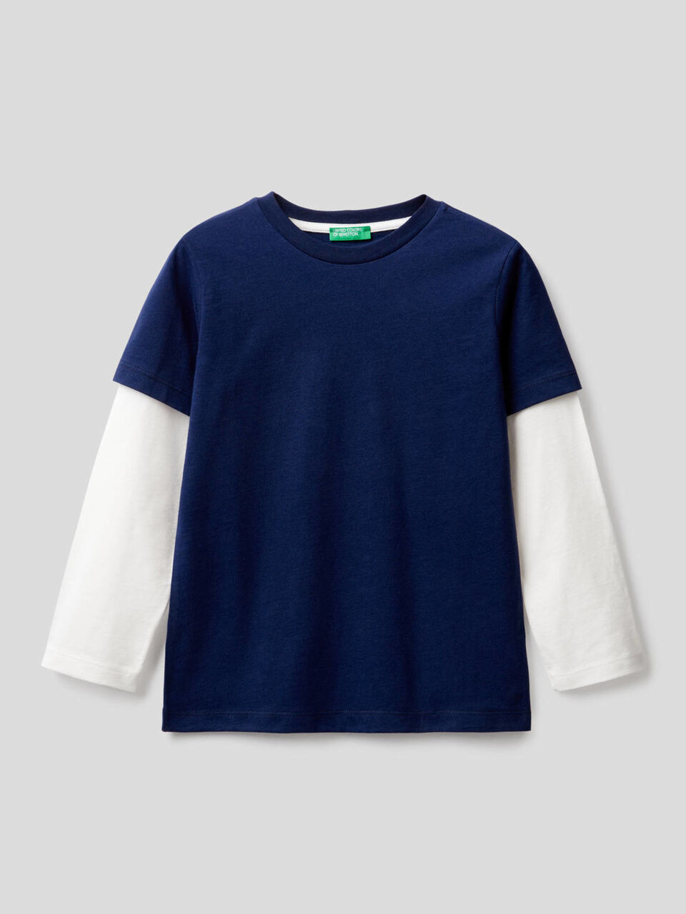 T-shirt with double sleeve image number 1