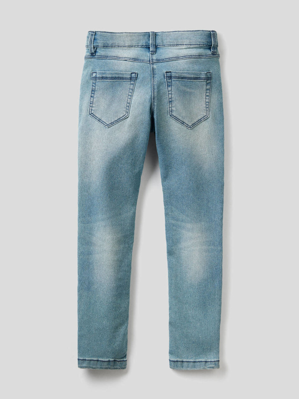 Worn look skinny fit jeans image number 2