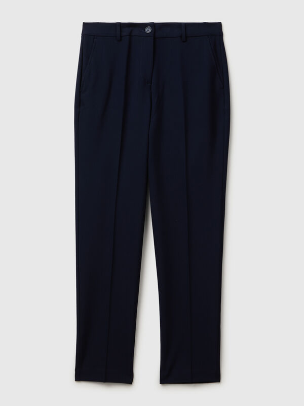 Trousers in stretch viscose blend Trousers in stretch viscose blend Women
