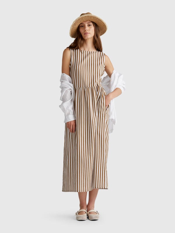 Striped midi dress Women