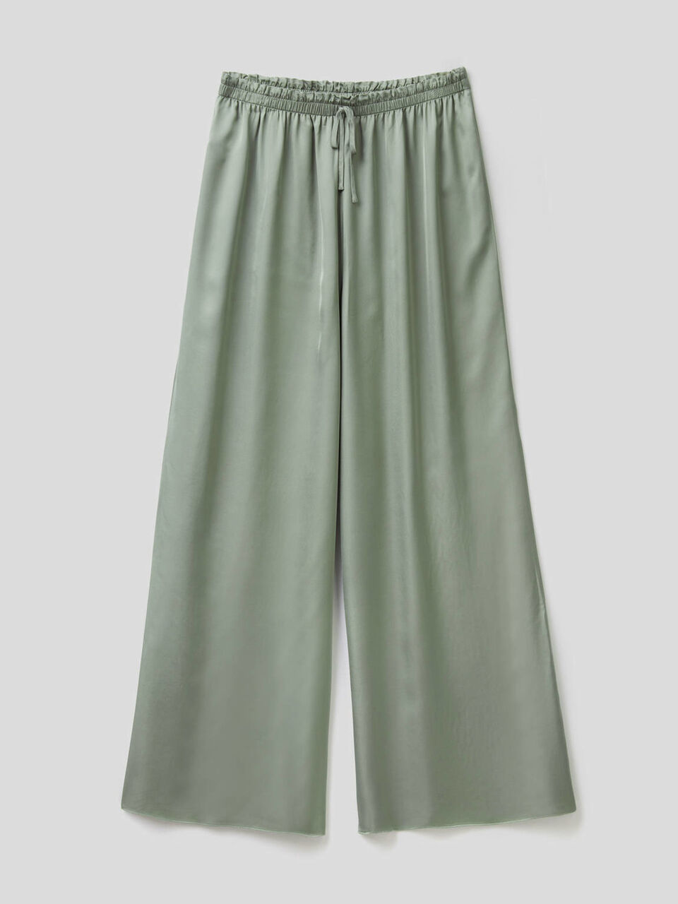 Palazzo trousers with drawstring image number 1