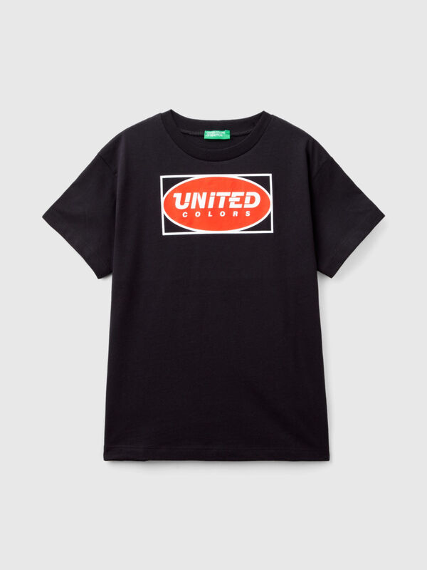 100% organic cotton t-shirt with logo Junior Boy