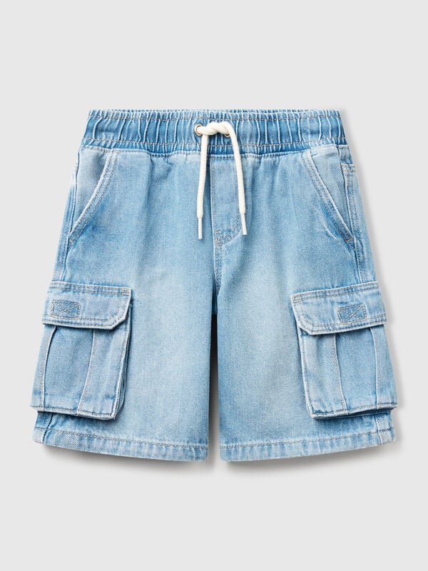 Cargo bermudas with drawstring Junior Boy